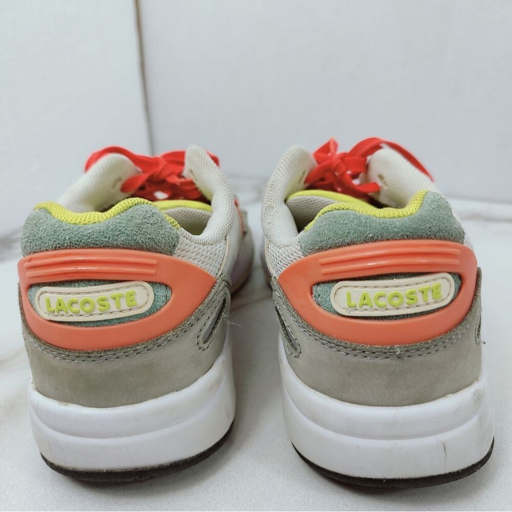 Lacoste Women's Storm 96 Color Block Trainers Sneakers, Sz 6 - Picture 8 of 13